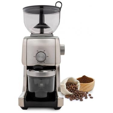 Imagem de Moedor de Café Cônico 16 Configurações e Acessórios, CHEFWAVE CW CG01SS, Cinza