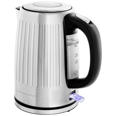 Imagem de Chaleira Elétrica 1.7L com Desligamento Automático e Controle de Temperatura, 1750W, 110v, OVENTE KS711S, Prateado