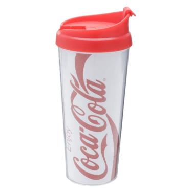 Imagem de Copo Coca-Cola Com Tampa Contour Branco 500 Ml