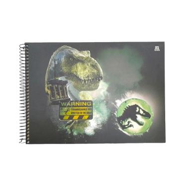 Imagem de Caderno Cartografia 80 Fls Jurassic World Capa 4 - Animativa