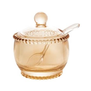 Imagem de Açucareiro Wolff Pearl com Colher Âmbar - 200 ml
