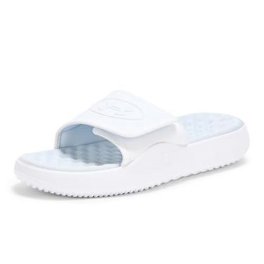 Imagem de Under Armour Sandália feminina Ignite Pro 8 Slide, (100) branco/cinza halo/branco, 37