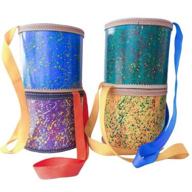 Imagem de tambor infantil profissional couro instrumentos musicais para crianças