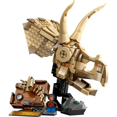 Imagem de LEGO® Jurassic World - Fósseis de dinossauro: crânio de Tricerátopo