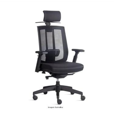Imagem de Cadeira de Escritório Ergonômica, Encosto em Tela, Apoio de Cabeça Ajustável Song