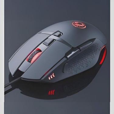 Imagem de Mouse Óptico Gamer Com Fio Usb LED 8 Botões 7200 Dpi - Genérica