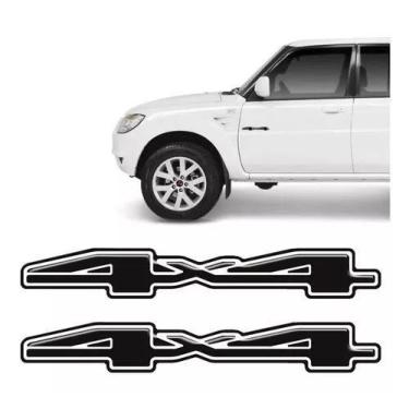 Imagem de Adesivos 4x4 Pajero Tr4 2014/ Preto Mitsubishi Mod. Original - Resitan