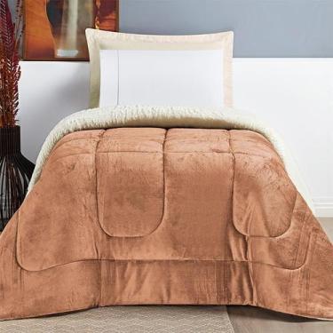 Imagem de Coberdrom Solteiro Edredom Sherpa Pele De Carneiro Everest - Bia Enxov