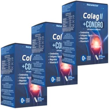 Imagem de Kit Combo 3 Colágeno Tipo 2 + Condro 180 Cápsulas Natunéctar