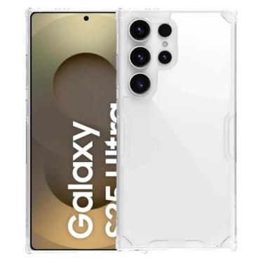 Imagem de Capa Capinha Clear Case Space Compatível Samsung Galaxy S25 Ultra Rígida Anti Amarelamento Resistente