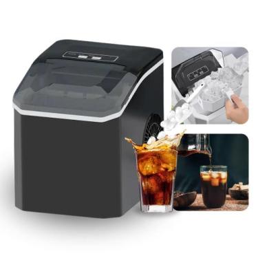 Imagem de Máquina De Gelo Portátil Ice Rápida Automática Cor Preta