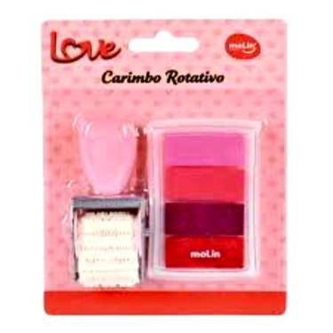 Imagem de Carimbo rotativo molin love  personalize com estilo!