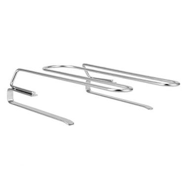 Imagem de Porte da Xícara de Vinho Aço Inoxidável Sob Prateleira Rack de Vidro de Vidro V Design de Porta Em Forma de Fácil de Pendurar Xícara de Vinho Tinto Com Tiras de Algodão Não