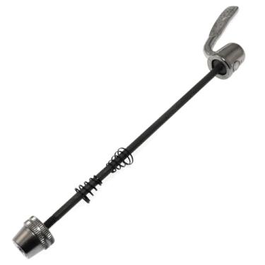 Imagem de Maxmoral Alavanca de liberação rápida para bicicleta de liberação rápida, inclinação traseira, roda de bicicleta, ponta dentária, banco de treinamento interno, suporte de roda dianteira para roda