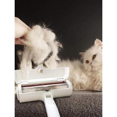 Imagem de Limpador Rolo Removedor De Pelos Pet Cães & Gatos Sofá Roupa Carro - N