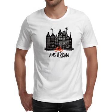 Imagem de Camiseta Unissex Amsterdam Pintura Nanquim - Alearts, GG