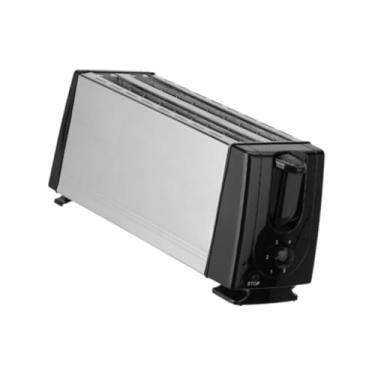 Imagem de IEUDNS Fabricante de pão de torradeira elétrica Adaptador de plug 4 Fatias de aquecimento duplo de aquecimento doméstico para bagels de massa folhada