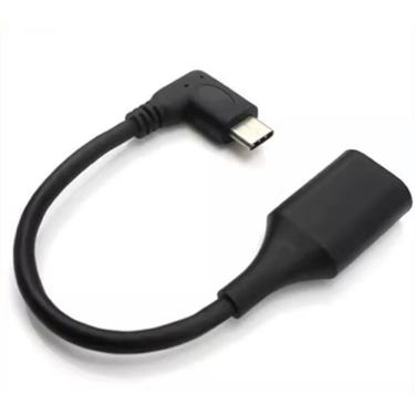 Imagem de Cabo Adaptador Otg Usb Tipo C 3.1 X Usb Fêmea 90° Kit 5 Pçs