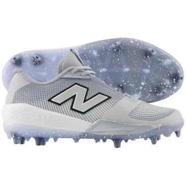 Imagem de New Balance FuelCell Comp V4 Tênis de beisebol masculino, Team Away Cinza/Branco, 38