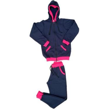 Imagem de Conjunto de Moletom Feminino - Adulto - Akyta Comfort Wear , Azul, GG
