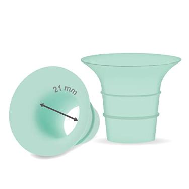 Imagem de Maymom Flange 21 mm Inserção compatível com Medela/Spectra/Elvie/momcozy/tsrete/Willow/Motif Luna/Ameda MYA bombas de amamentação 24 mm. Reduza o túnel do mamilo de 24 mm para baixo do túnel do bico de 24 mm para 21 mm