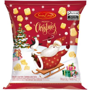 Imagem de Biscoito de Natal Leite 100g - Santa Edwiges
