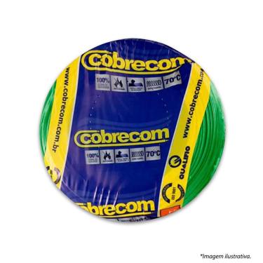 Imagem de Cabo Flexível 10mm 750V Rolo 100m Verde Cobrecom
