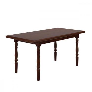 Imagem de Mesa de Jantar Madeira e MDP 160x80cm Castanho Piratini, Castanho