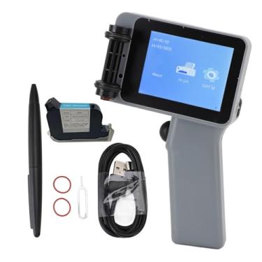 Imagem de Pistola a Jato de Tinta Portátil, Impressora Portátil Com 42 Ml de Cartucho de Tinta de Secagem Rápida para QRCode, Logotipo, Código de Barras, Número de Lote Em Madeira,