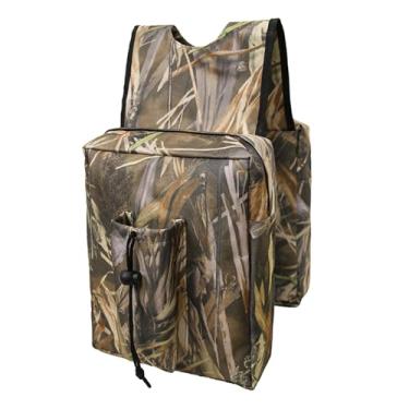 Imagem de Bolsa de Tanque de Motocicleta, Bolsa de Sela de ATV Universal Sacos de Armazenamento Estanques Sacos de Sela Com Bolso Com Vários Bolsos para ATV UTV Acessórios para (Exército) (Preto) (Marrom)