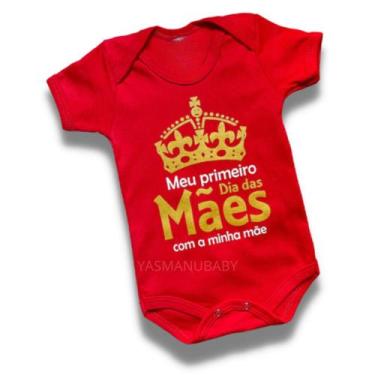 Imagem de Body Dia Das Mães Mesverssario Fantasia Bebe - YAS MANU BABY, G, Verme