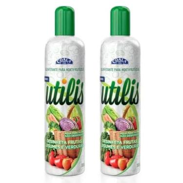 Imagem de Kit Desinfetante de Verduras, Legumes e Frutas Hortifrutícolas Coala Utilis 300 ml (02 unidades)