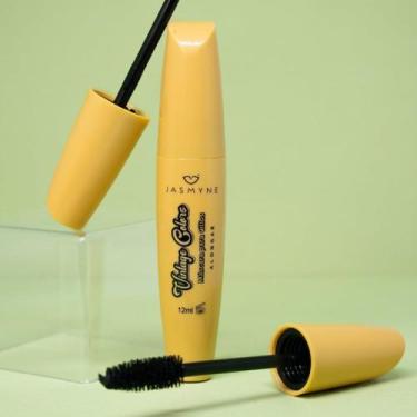 Imagem de Máscara para Cílios Jasmyne Efeito Alongado Cor Preta 12mL