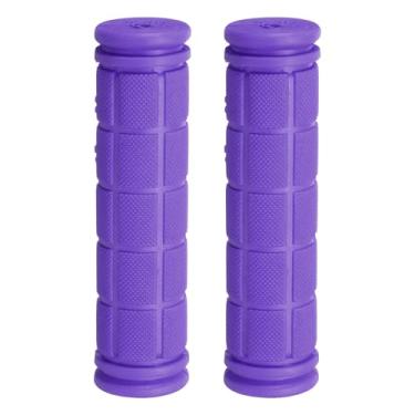 Imagem de HARFINGTON Punhos de guidão de bicicleta antiderrapante de borracha cogumelo para guidão de 7/20.3 cm para mountain road dobrável MTB BMX scooter cruiser triciclo cadeira de rodas, roxo