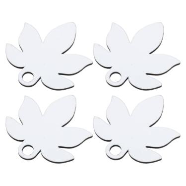 Imagem de 30 PCs Sublimação Placa de Nome Em Branco, Forma de Folha de Bordo MDF Captndo Tampa Topper para 40 Onças Com Absorção de Tinta Personalizada e Versátil Aplicações para