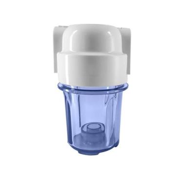 Imagem de Carcaça De Filtro 5 Transparente Conexão 1/2 - FMA FIltros, Azul