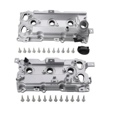 Imagem de TRQ Conjunto de tampa de válvula de banco esquerdo e direito lado do motorista compatível com 2008-2012 INFINITI EX35 2009-2012 FX35 2007-2008 G35 2009-2010 M35 2012-2013 M35h 2014-2010 18 Q5 0 Q70