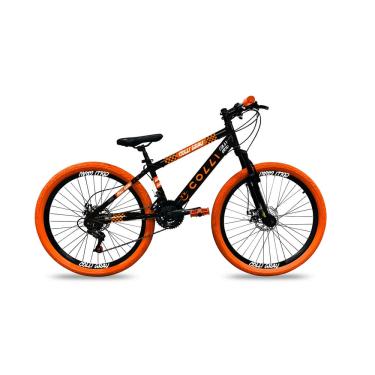 Imagem de Bicicleta Colli Aro 26 Aço Freestyle Grau 21v Laranja Neon