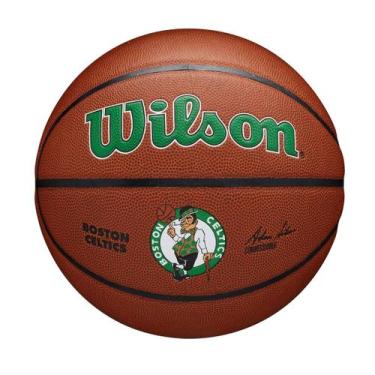 Imagem de Bola Basquete Wilson NBA Celtics Unissex WTB3100XBBOS, Laranja, Verde,