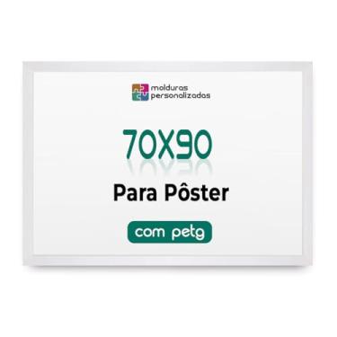 Imagem de Moldura 70x90 Cm P/Poster Imagem Arte Decorativa Com Petg
