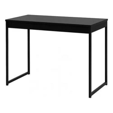 Imagem de Mesa Escrivaninha Computador Notebook Home Office Preto/Preto - JGC CO