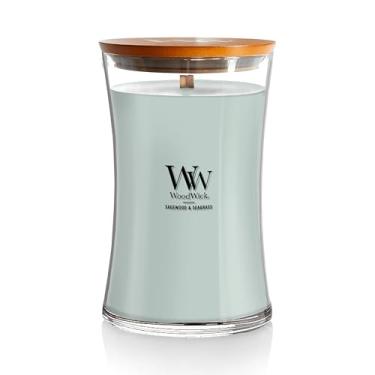 Imagem de WoodWick Vela de ampulheta grande, madeira sagewood e alga marinha, 640 g