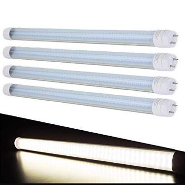 Imagem de Lâmpada LED T8 RV T8, tubo de substituição fluorescente de 18 polegadas, 600 lúmens (branco quente) (4)