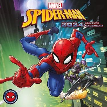Imagem de Calendário do Homem-Aranha 2024 – Planejador do mês para uma visualização 30 cm x 30 cm, presentes da Marvel para homens e mulheres, presentes da Marvel para meninos e meninas, calendário infantil – Mercadoria oficial