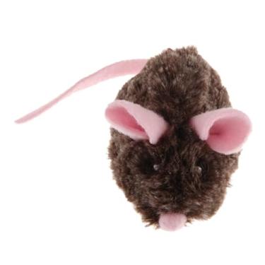 Imagem de ＡＷＨＡＯ Rato interativo com movimento automático, brinquedo para gatos, exercício realista para gatinhos, som de rato estridente, Cinza