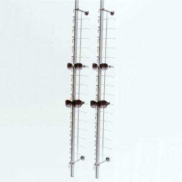 Imagem de 2 Pcs Expositor De óculos Porta-óculos Com Trava Óculos De Sol Montados Na Parede Display Suporte Decorativo Organizador De Armazenamento De óculos Modernos Para Loja óp, Hold 16 Frames