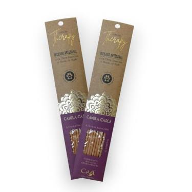 Imagem de Kit com 2 Incensos Naturais e Artesanais Vareta Therapy Canela Casca e Floral de Bach GORSE