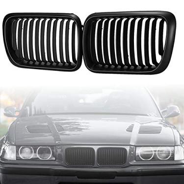 Imagem de Grelhas dianteiras para carros de cavalos de coração para BMW E36 Série 3 318i 320 323i 328 M3 1997-1999, substitui 51138195152,51138195151
