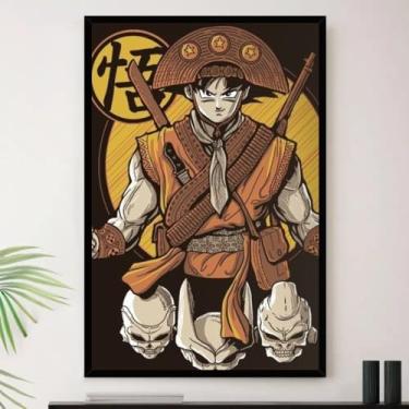 Imagem de Genérico, Quadro Goku Nordestino Lutador Desenho Decorativo A4 23x33cm