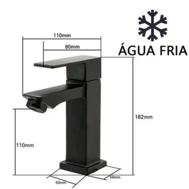 Imagem de Torneira de banheiro lavabo ou pia Luxo Dourado-Sus304 Inox - oem, Pre